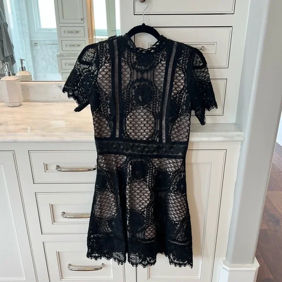 lace bra dress Francesca Black Lace Dress – LANGsura